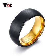 VNOX-anillos de tungsteno de 8mm para hombre, joyería de carburo de tungsteno grabado, informal 2024 - compra barato