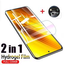 2-in-1 For Poco X3 Case For Xiaomi Poco X3 Hydrogel Film Protective Full Screen Protector For Poco M2 F2 Pro M3 X3 Lens Case 2024 - buy cheap