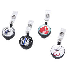 High Quality New Heart Doctors Nurse Office Retractable Reel ID Pull Badge Lanyard Name Tag Holder Key Ring Chain Clips 2024 - buy cheap