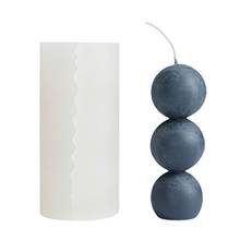 Molde de silicona para velas, molde de arcilla polimérica para jabón hecho a mano, decoración de tartas, 3 bolas 2024 - compra barato