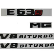 Gloss Black Letters E63s for  V8 BITURBO Badges Emblems for  W213 2024 - buy cheap