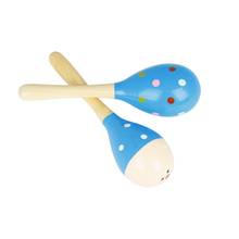 Martillo de arena de madera con manivela, sonajeros, juguete de bola para niños, instrumento Musical Orff, juguete de percusión, Maraca, regalo para niños, 1 par 2024 - compra barato