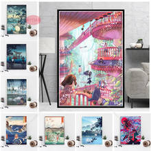 NT883 Oil Painting Princess Spirited Away Studio Ghibli Anime japan Poster Print Wall Art Canvas Picture Living Home Room Decor 2024 - buy cheap