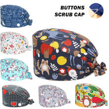 Bonés cirúrgicos 100% algodão, chapéu ajustável de enfermagem, salão de beleza, trabalho de laboratório, gorros originais, mulher 2024 - compre barato