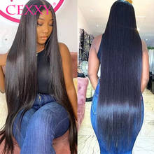 CEXXY Straight Brazilian Hair Weave Bundles 100% Human Hair Bundles 3 4 PCS 30 32 34 36 38 40 Inches Remy Hair Extensions Long 2024 - buy cheap