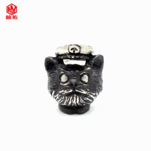 1PC EDC Paracord Beads Black Cat Sheriff White Copper Umbrella Rope Cord Lanyard Pendants Knife Beads Outdoor Knife Accessories 2024 - buy cheap