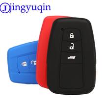 Jingyuqin 10 PS remoto 3 botones de silicona coche clave cubierta de la Caja Fob para Toyota Prius 2024 - compra barato