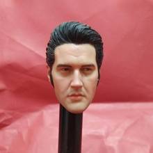 Custom 1/6 Scale Elvis Head Sculpt Famous Rock Star Male Soldier Head Carving Model for 12in Action Figure Toy 2024 - buy cheap