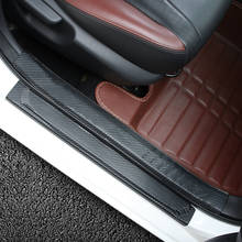4Pcs Car Door Carbon Fiber Door Sills Stickers Car Accessories for Mitsubishi asx l200 outlander lancer 10 pajero Mirage Attrage 2024 - buy cheap