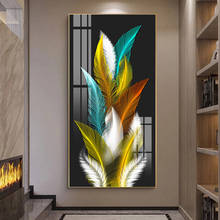 Modern Nordic Art Feather Canvas Painting On The Wall Art Posters Prints Wall Pictures for Living Room Home Wall Cuadros Decor 2024 - buy cheap