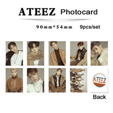 Kpop Ateez фотоальбом, набор, самодельный, двухсторонний, высокое разрешение, изображение K-pop Ateez, альбом, Фотокарта, плакат, Новые поступления 2024 - купить недорого