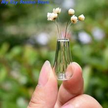 New 2Pcs 1:12 Dollhouse Miniatures Glass Vase Model Doll House Accessories Decor Toy 2024 - buy cheap