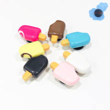 Single Sale Cute Mini Shoe Charm Accessories Simulation Chocolate Ice Cream Shoe Decoration Fit Backpack Kid's Gift Croc Jibz 2024 - buy cheap