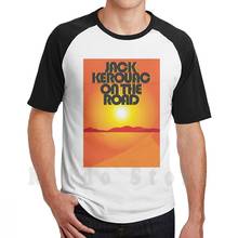 Camiseta de "On The Road" Diy de gran tamaño, 100% algodón, libro de palabras, novela, libros de arte, libros de arte, letras, poetría y Apologia 2024 - compra barato