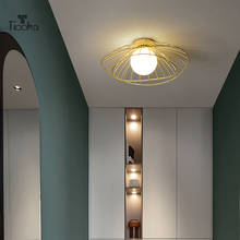 Tiooka-lámpara de techo G9 de estilo nórdico, accesorio lujoso y moderno para interior, pasillo, entrada, balcón, guardarropa 2024 - compra barato