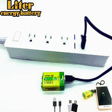 Batería Lipo recargable por USB, 1200mAh, 9V, para micrófono, cámara RC, accesorios para Dron, Banco de energía, teléfono móvil 2024 - compra barato