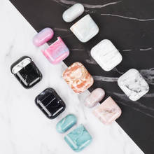 Luxury Marble Case For Airpods Case Hard PC Cover For Airpods 2 Protective Charging Box Case Cover For Air pods 1 2 Coque Funda 2024 - buy cheap