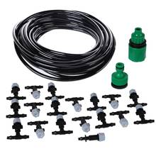 5/10/25m auto automático sistema de rega do jardim sistema de irrigação por gotejamento de água planta kit rega drippers conjunto névoa 2024 - compre barato