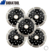 SHDIATOOL 5pcs Dia 4/4.5/5" Diamond Segmented Saw Blade with Multi Hole Cutting Disc for Hard Material Stone Ceramic Tile 2024 - buy cheap