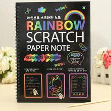 Creative Diy Scratch Painting Notebook Coloring Painting Rainbow Scratch Art Paper Children Handmade Painting Toys 2024 - buy cheap