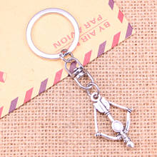 New Fashion Keychain 20mm crossbow bow Pendants DIY Men Jewelry Car Key Chain Ring Holder Souvenir For Gift 2024 - buy cheap