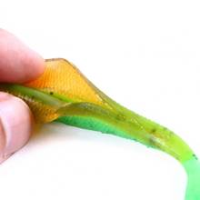 Двухцветная бионическая приманка, 5 шт., 12 см, из мягкого искусственная приманка для рыб пластика, реалистичные искусственные приманки, рыболовные принадлежности 2024 - купить недорого