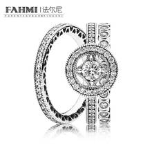 FAHMI 100% 925 Sterling Silver  VINTAGE ALLURE RING HEARTS OF SILVER STACKABLE RING ALLURING SMALL BRILLIANT CUT RING Set RAU011 2024 - buy cheap