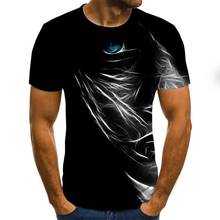 Новинка 2020, летняя мужская футболка с 3d принтом, повседневная мужская футболка с коротким рукавом, модный топ в стиле хип-хоп 2024 - купить недорого