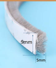 9x5mm 10meters/lot White/Gray/Brown Door Window Draught Excluder Brush Weather Strip Seal Tape  Burlete Foam Seal Strip 2024 - buy cheap