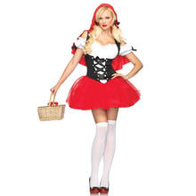 Disfraz de Halloween para adultos, disfraz para mujer, vestido de princesa para mascarada, Caperucita Roja, vestido de actuación de Drama 2024 - compra barato