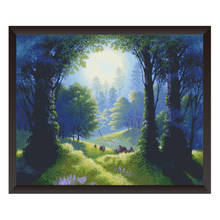 Deep Forest Night Chinese Cross Stitch Kits Printed Canvas Embroidery 11CT 14CT Diy Handmade Needlework Home Decoration Painting 2024 - buy cheap