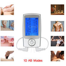 Tens Machine Dual Output 8 Electrode Pads for Pain Relief Pulse Massage EMS Muscle Stimulation Tens Electric Stimulator 2024 - buy cheap