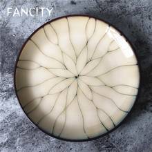 Fancity exclusivo exportado para o forno dos eua vitrificado cerâmica utensílios de mesa ocidental placa de frutas placa decorativa ja 2024 - compre barato