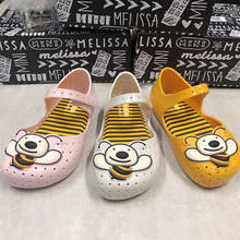 Mini Melissa 2022 new children's jelly shoes little bee children sandal summer girls' hole shoes baby soft beach sandals HMI011 2024 - buy cheap