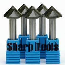 6x16mm 90 grados V Herramientas de tallado fresas para carpintería chaflán Router Bits para MDF de madera de 3D grabado de CNC molino 2024 - compra barato