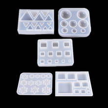 Popular-moldes de silicona con forma de copo de nieve, accesorios de joyería de resina epoxi, herramientas de joyería de flores secas, 1 unidad 2024 - compra barato