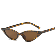 Gafas de sol de plástico con forma de ojo de gato para mujer, anteojos de sol femeninos pequeños, estilo Vintage, con espejo, con UV400, 2021 2024 - compra barato
