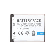 Batería de repuesto para cámara Digital Olympus, 3,7 V, 1200mAh, LI-40B, LI, 40B, LI-42B, EN-EL10, para Nikon, FUJIFILM, 1 ud. 2024 - compra barato