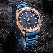 NAVIFORCE Top Brand Watch Men Luxury Business Blue Fashion Quartz Watches Mens Military Sport Waterproof Clock Relogio Masculino 2024 - buy cheap