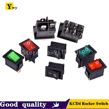5PCS KCD4 Rocker Switch ON-OFF 2 Position 4 Pins /6 Pins Electrical equipment With  Switch Switch cap 16A 250VAC/ 20A 125V 2024 - buy cheap