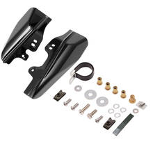 Escudo térmico Deflector de aire para motocicleta, accesorios para motocross, negro, medio Marco, apto para Harley Touring Street Electra Glide Road King 2024 - compra barato