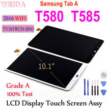 Weida 10.1" For Samsung Tab A SM-T580 SM-T585 T580 LCD Display Touch Panel Digitizer Assembly Replacement  For T585 Touch 2024 - buy cheap