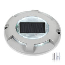 KHLITEC новый на солнечных батареях дорожный светильник-гвоздик из алюминия IP65 водонепроницаемый уличный дорожный подъездный док-станция на солнечной энергии наземный светильник-лампа 2024 - купить недорого