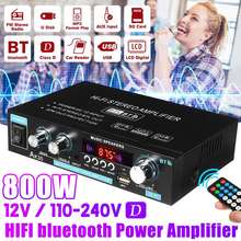 AK35 380 800W Home Digital Amplifiers Audio 110-240V Bass Audio Power bluetooth Amplifier Hifi FM Auto Music Subwoofer Speakers 2024 - buy cheap