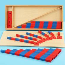 Montessori Children's Red Blue Digital Stick Small Numerical Rods Toy Preschool Math Teaching Aids Learning Early Education Toys 2024 - buy cheap