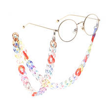 Chic Retro Colorful Acrylic Eyewear Chain Ladies Reading Glasses Chain Lanyard Hold Straps Glasses Accessories Cadena Gafas 2024 - buy cheap