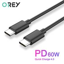 OREY USB C to USB Type C Cable for Xiaomi Redmi Note 8 Pro Quick Charge QC 4.0 PD 60W Fast Charging for MacBook Pro Charge Cable 2024 - buy cheap