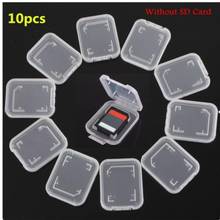 10pcs Memory Card Case Transparent Standard SD SDHC microsd Case TF Protector Holder White Box Carry Storage Wholesale SD Case 2024 - buy cheap