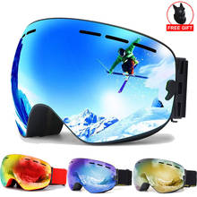 Gafas de esquí con protección UV400 para hombre y mujer, gafas de Snowboard antiniebla, máscara grande, gafas para nieve, moto de nieve, esquí, deporte al aire libre 2024 - compra barato