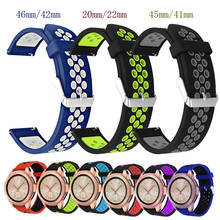 Silicone Watch strap for amazfit bip Band 22mm 20mm Galaxy watch 46mm Gear sport S2 s3 Frontier Classic Huawei GT 2 watch band 2024 - buy cheap